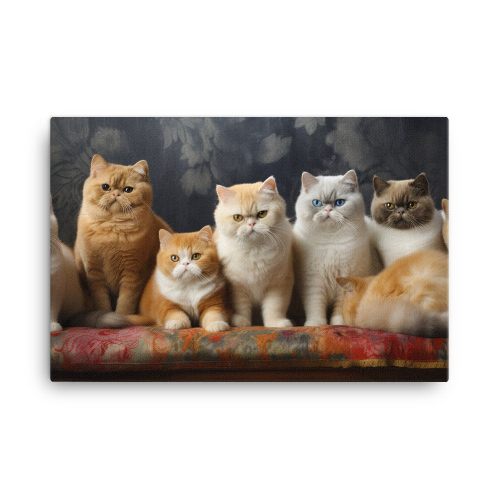 Exotic Shorthair Canvas - PosterfyAI.com