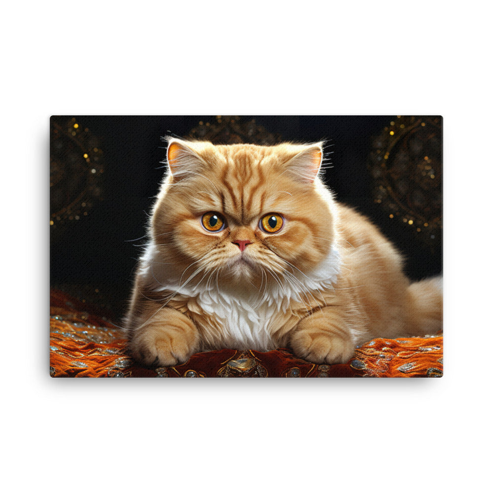 Exotic Shorthair Canvas - PosterfyAI.com