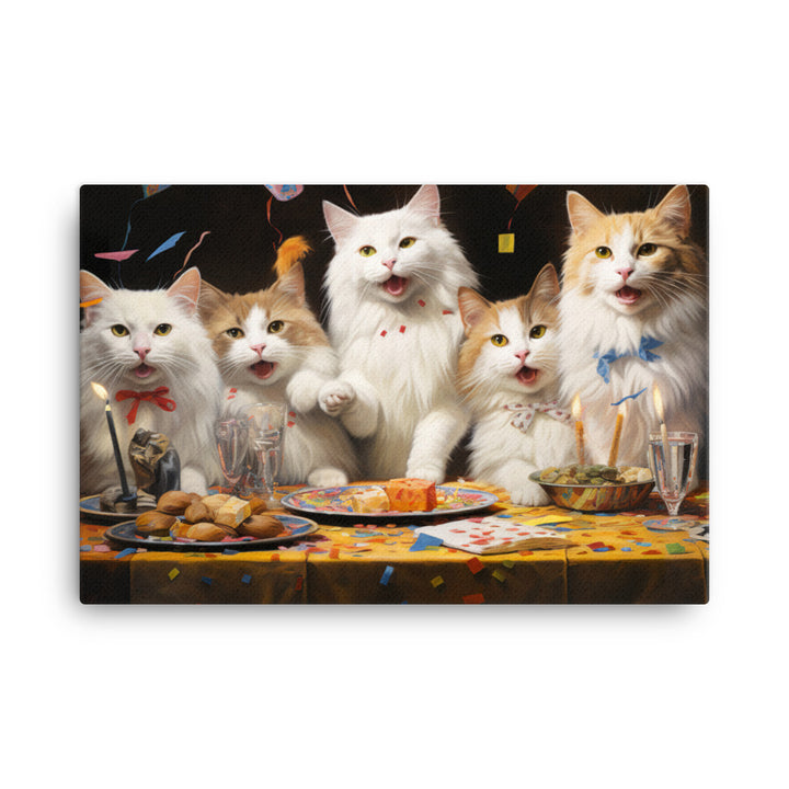 Turkish Van Canvas - PosterfyAI.com