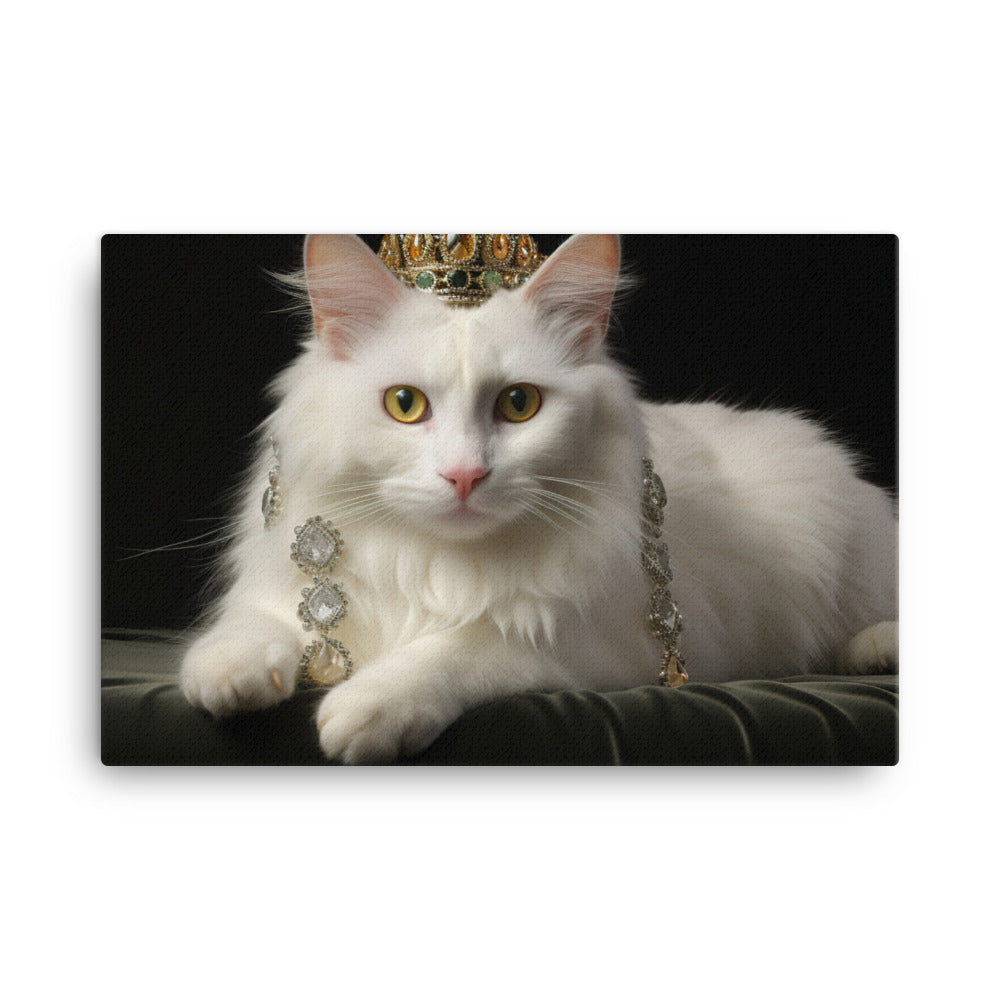 Turkish Van Canvas - PosterfyAI.com