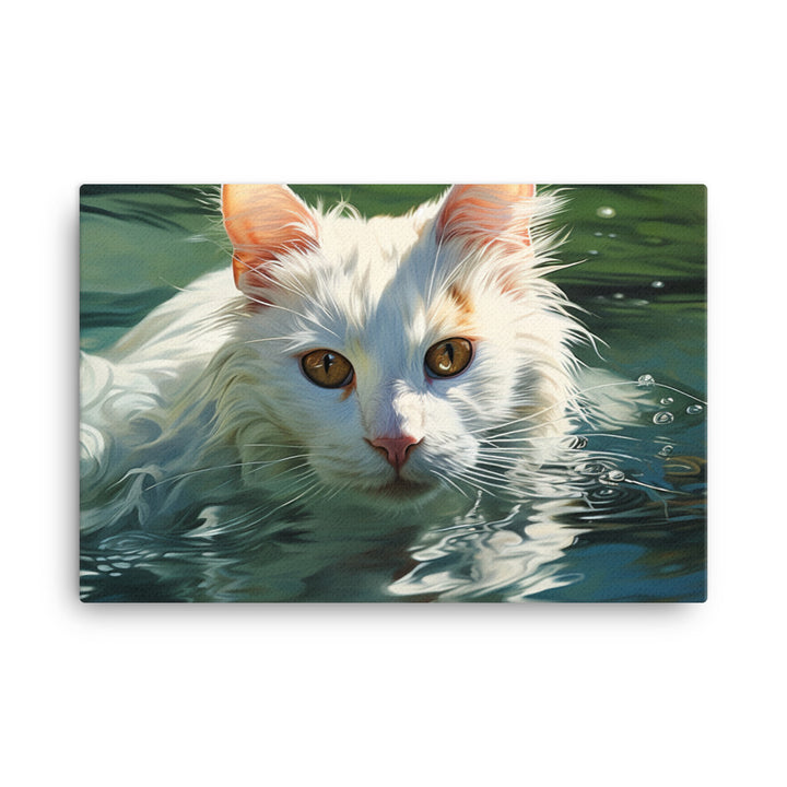 Turkish Van Canvas - PosterfyAI.com