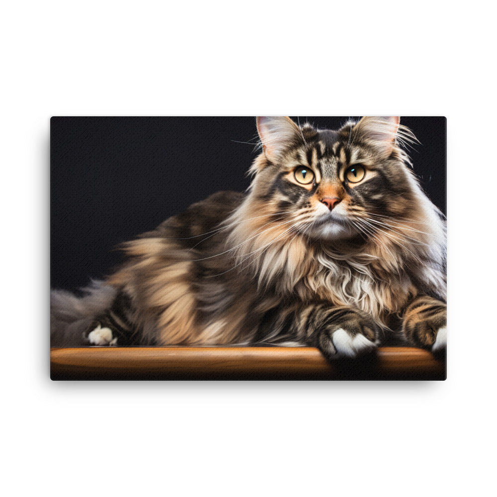 Maine Coon Canvas - PosterfyAI.com