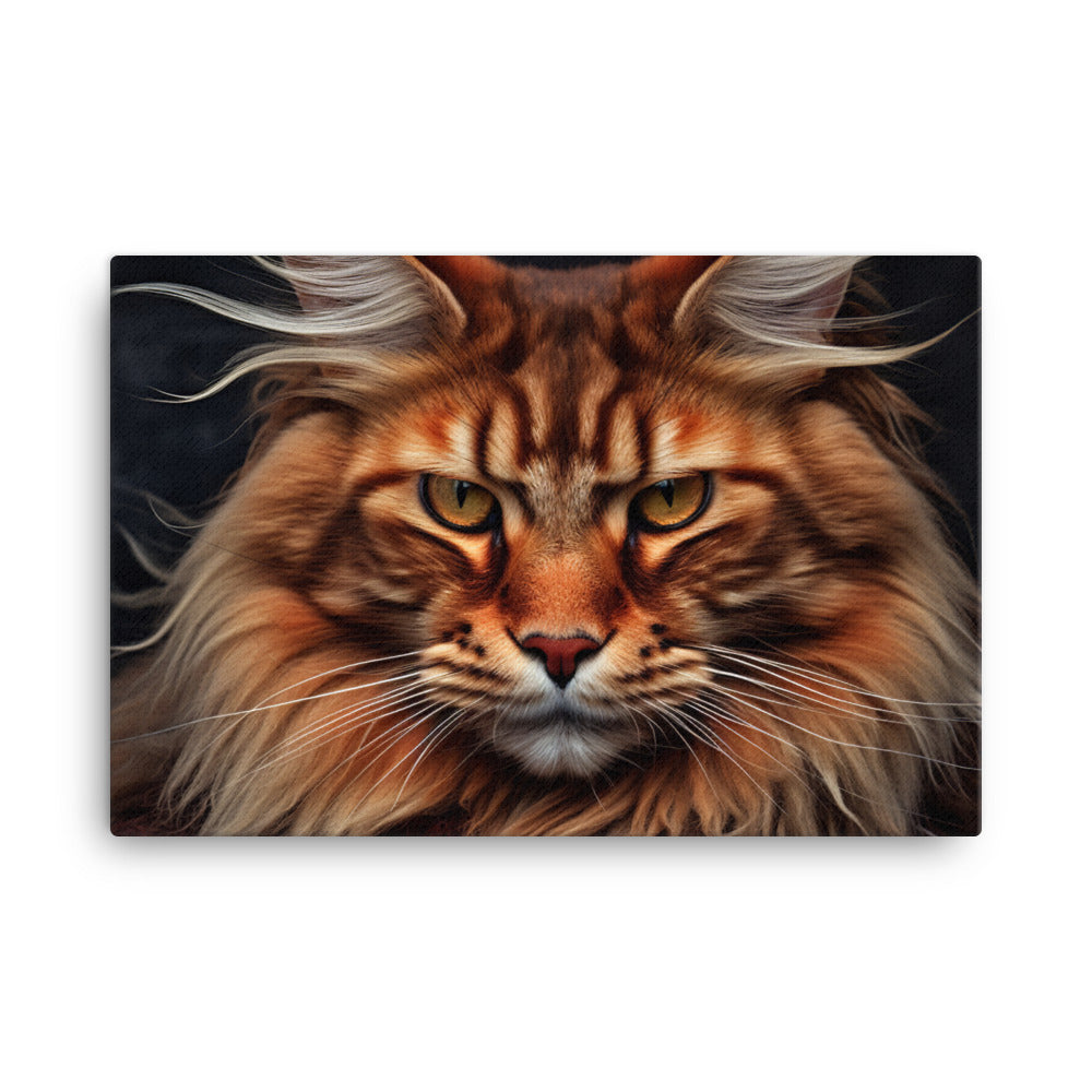 Maine Coon Canvas - PosterfyAI.com