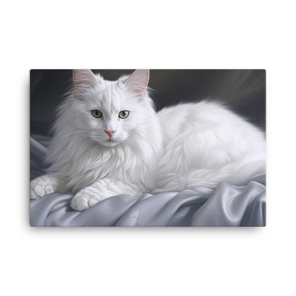 Turkish Angora Canvas - PosterfyAI.com