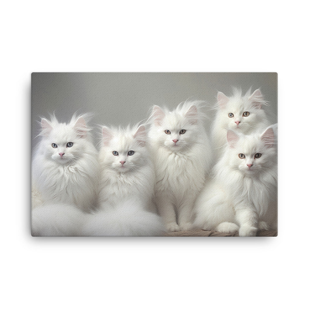 Turkish Angora Canvas - PosterfyAI.com