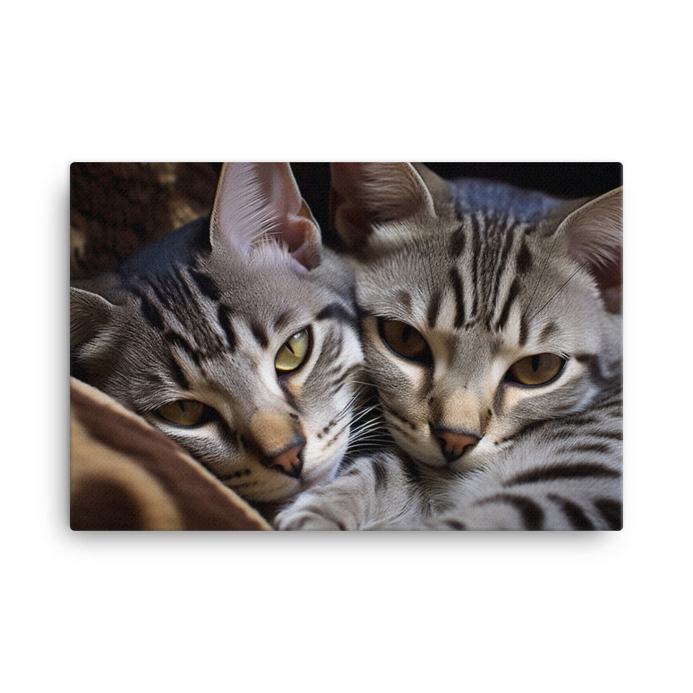 Egyptian Mau Canvas - PosterfyAI.com