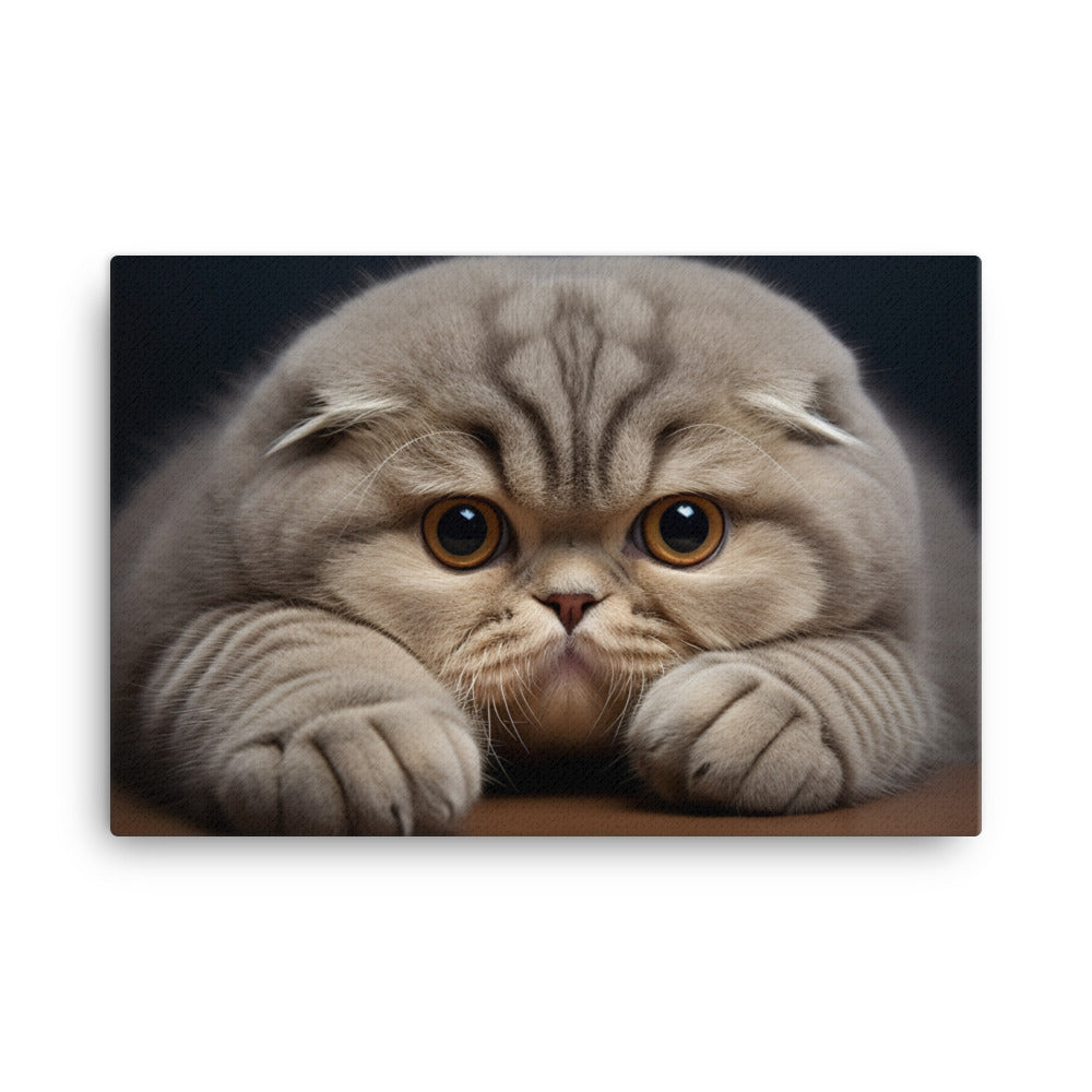 Scottish Fold Canvas - PosterfyAI.com