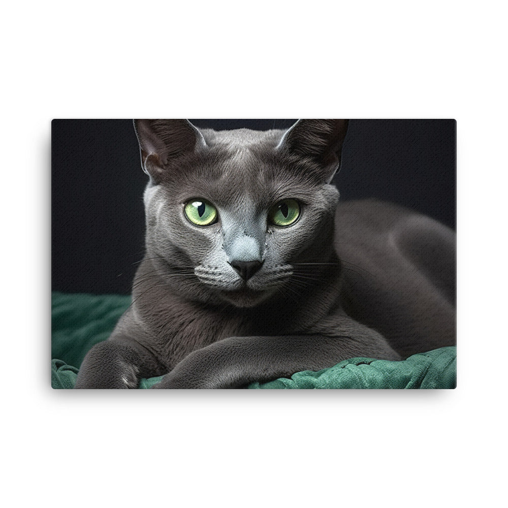 Russian Blue Canvas - PosterfyAI.com