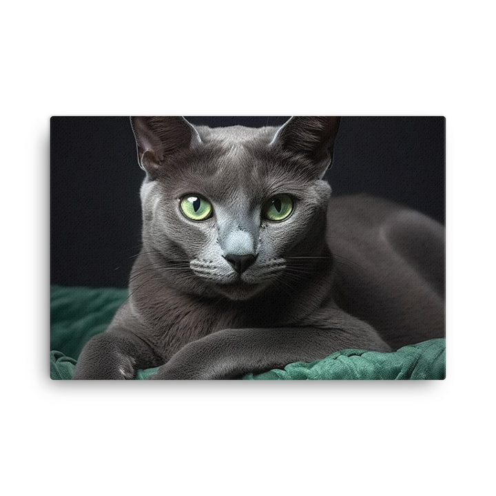 Russian Blue Canvas - PosterfyAI.com