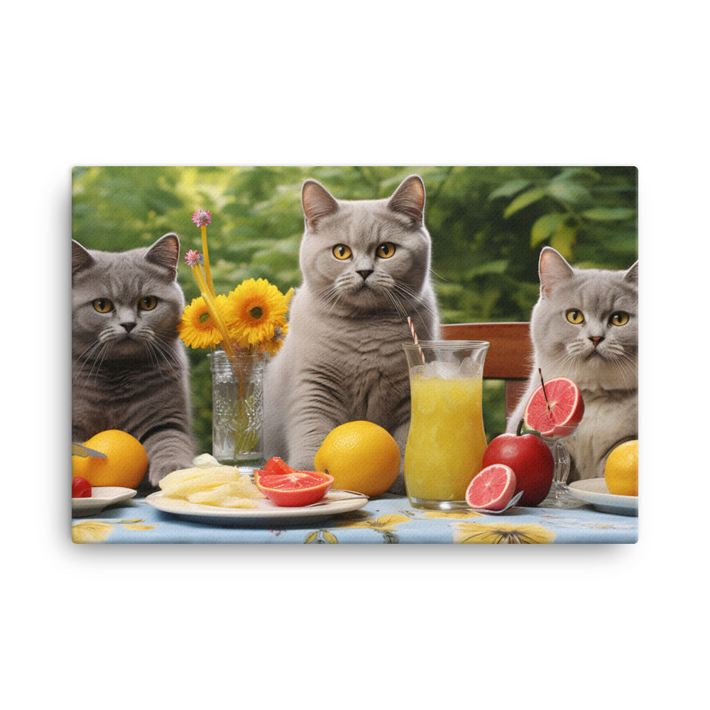 British Shorthair Canvas - PosterfyAI.com