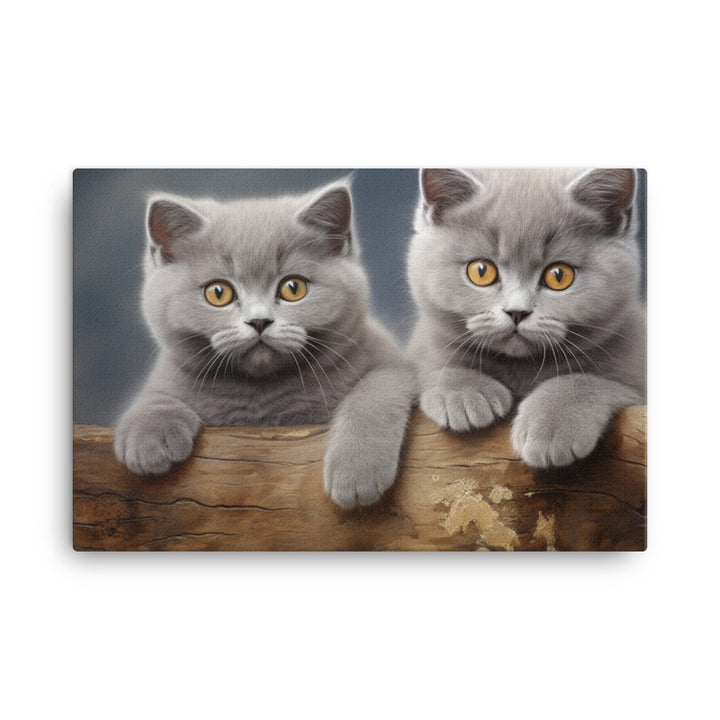 British Shorthair Canvas - PosterfyAI.com