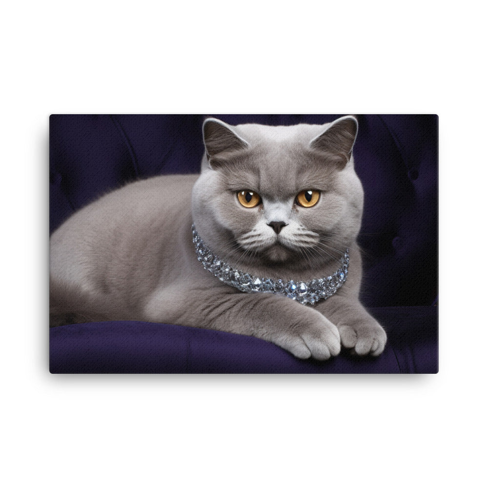 British Shorthair Canvas - PosterfyAI.com