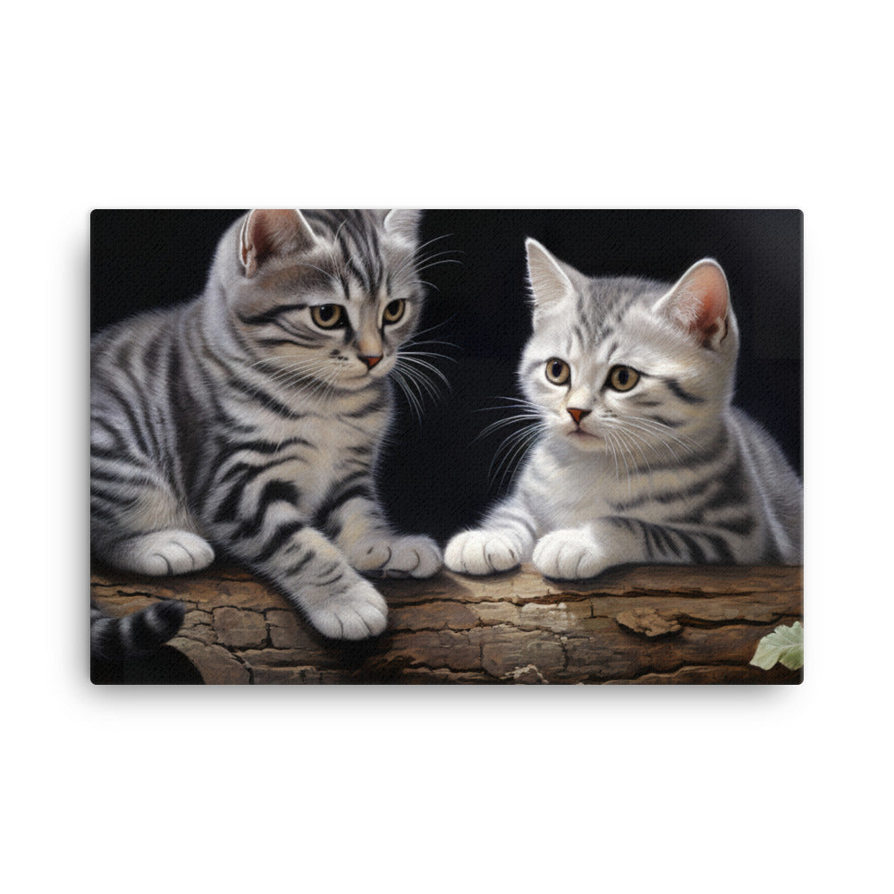 American Shorthair Canvas - PosterfyAI.com