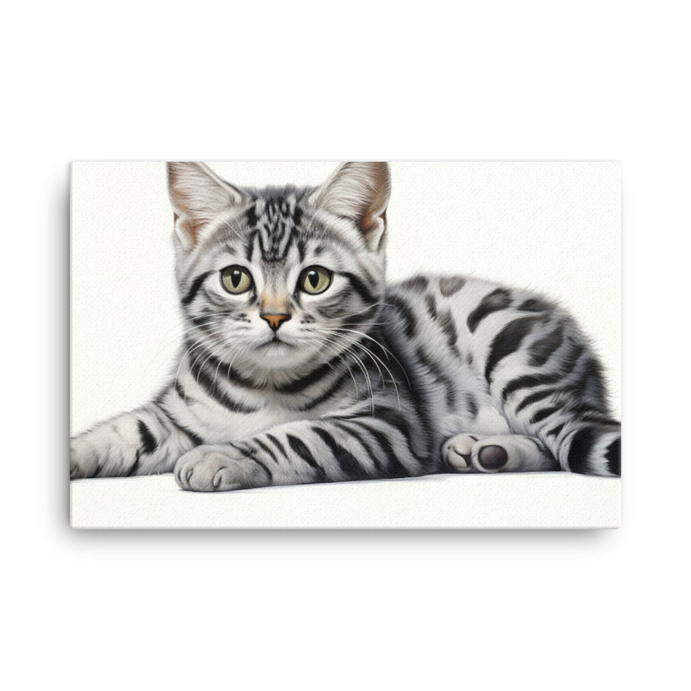 American Shorthair Canvas - PosterfyAI.com