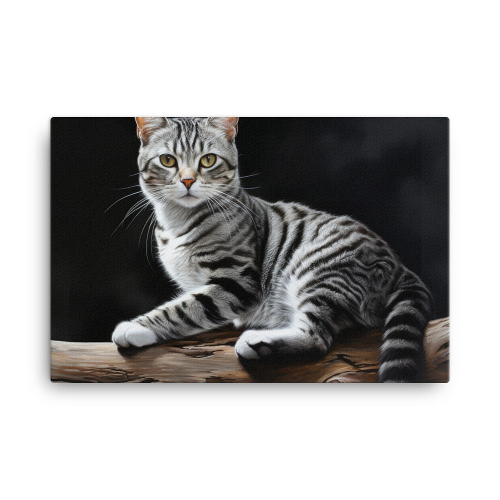 American Shorthair Canvas - PosterfyAI.com