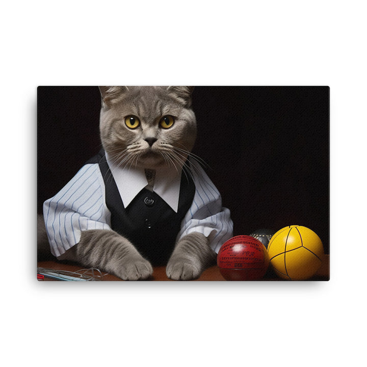 British Shorthair Referee Canvas - PosterfyAI.com