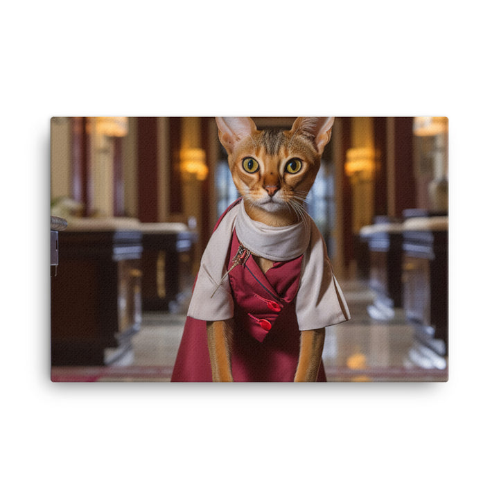 Abyssinian Hotel Staff Canvas - PosterfyAI.com