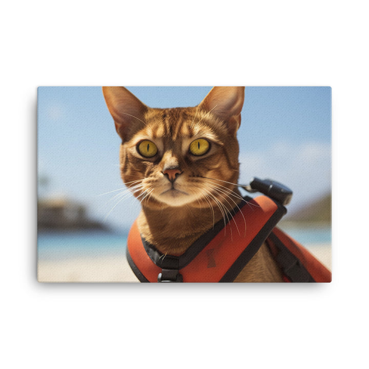 Abyssinian Lifeguard Canvas - PosterfyAI.com