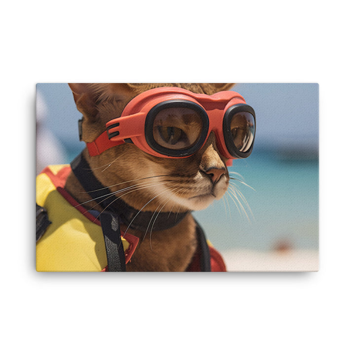 Abyssinian Lifeguard Canvas - PosterfyAI.com