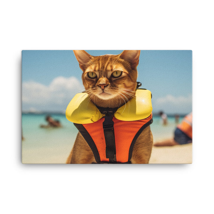 Abyssinian Lifeguard Canvas - PosterfyAI.com