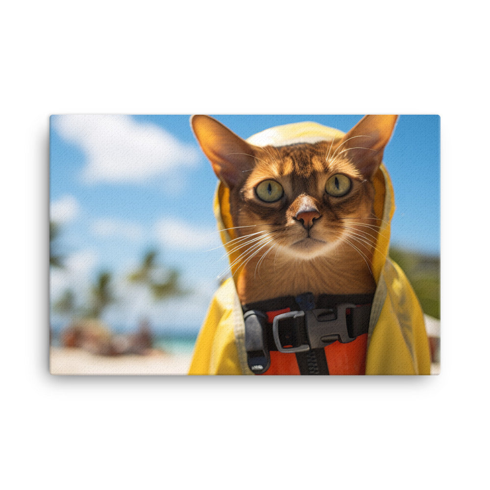 Abyssinian Lifeguard Canvas - PosterfyAI.com