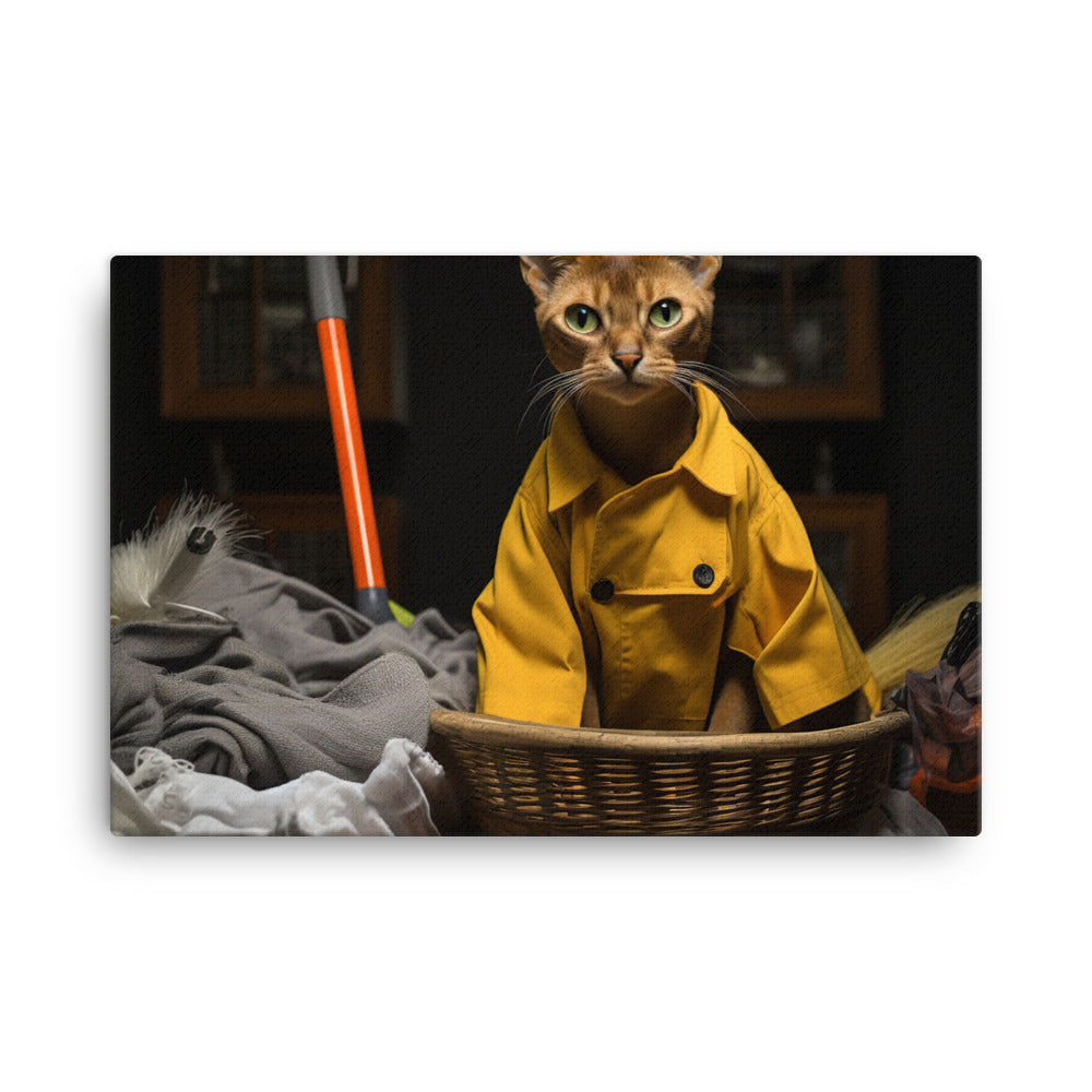 Abyssinian Janitor Canvas - PosterfyAI.com