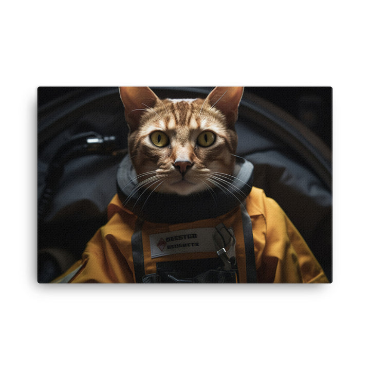 Abyssinian Paramedic Canvas - PosterfyAI.com