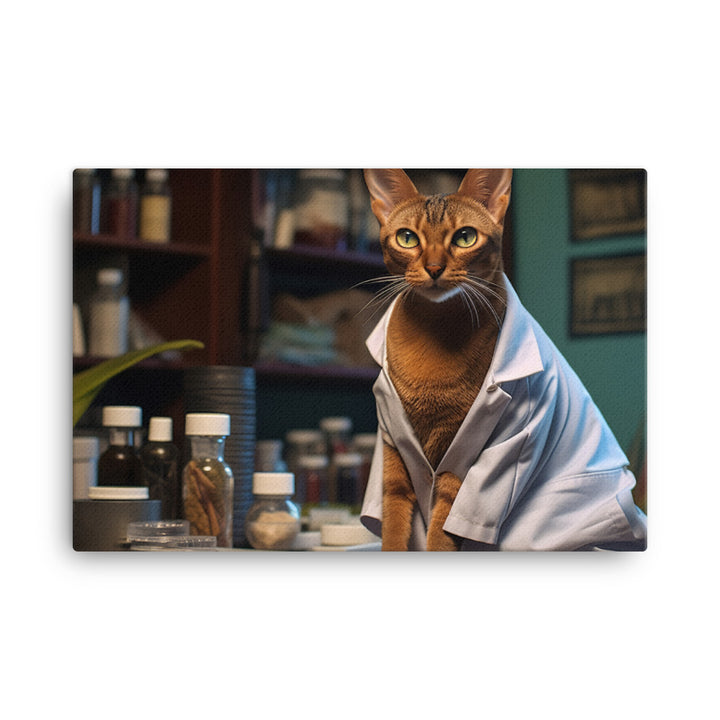 Abyssinian Pharmacist Canvas - PosterfyAI.com