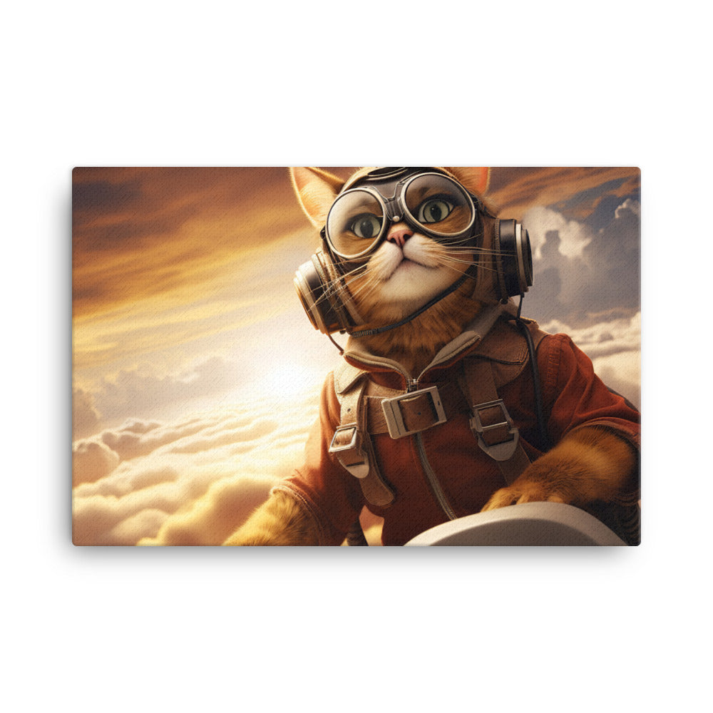 Abyssinian Pilot Canvas - PosterfyAI.com