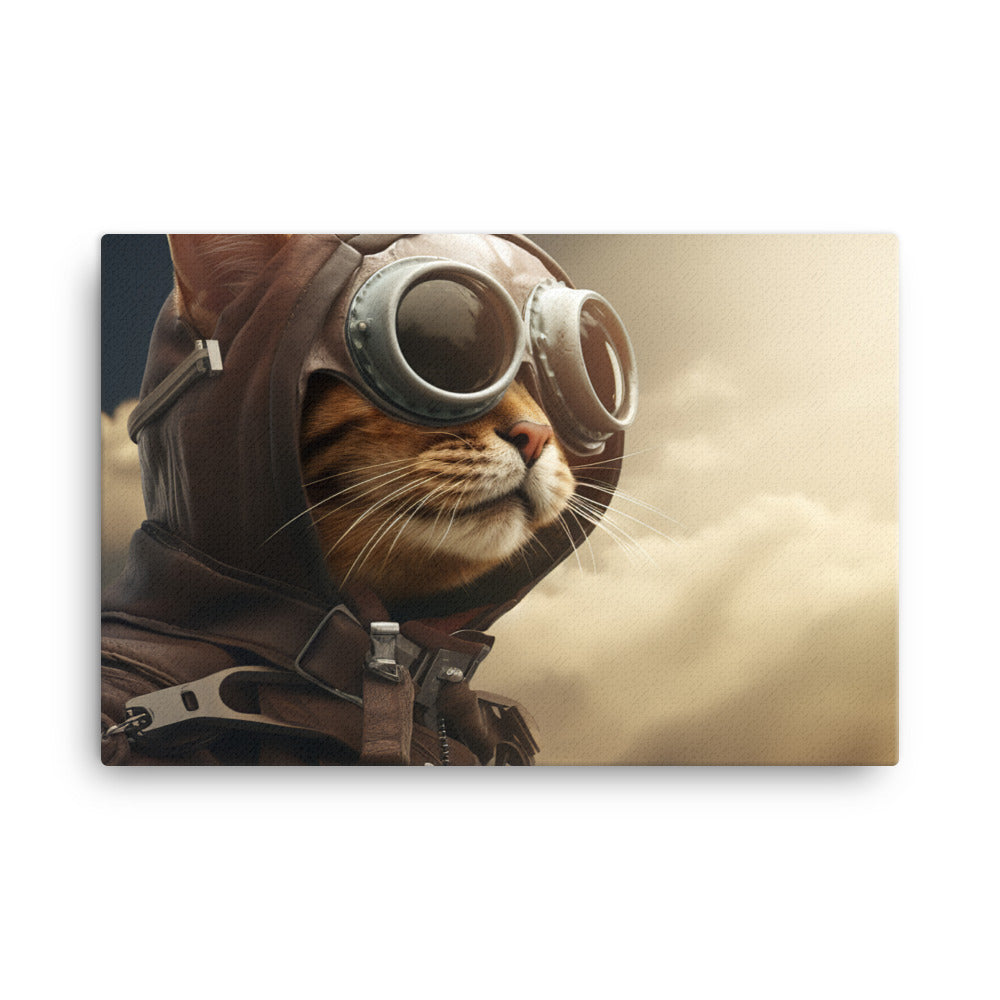 Abyssinian Pilot Canvas - PosterfyAI.com