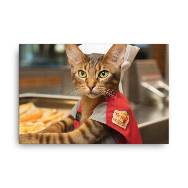 Abyssinian Fast Food Crew Canvas - PosterfyAI.com