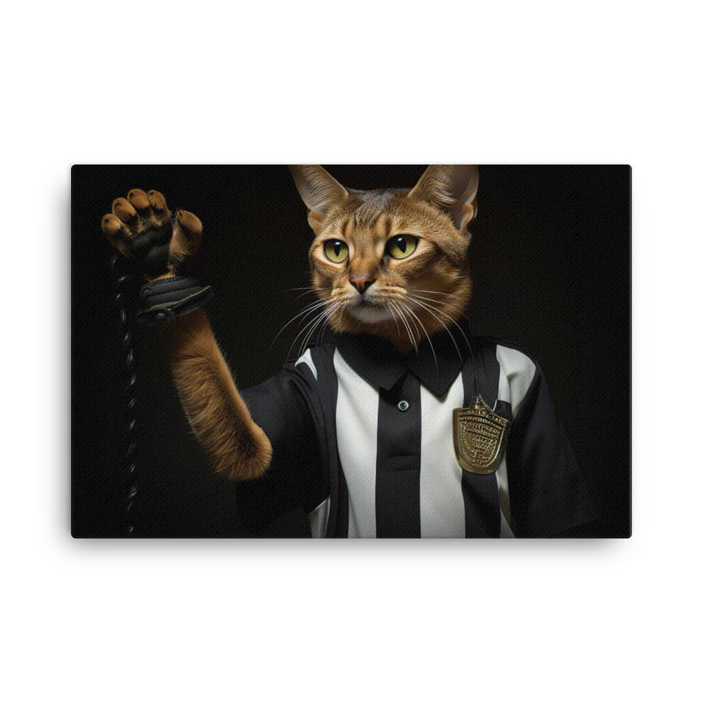 Abyssinian Referee Canvas - PosterfyAI.com