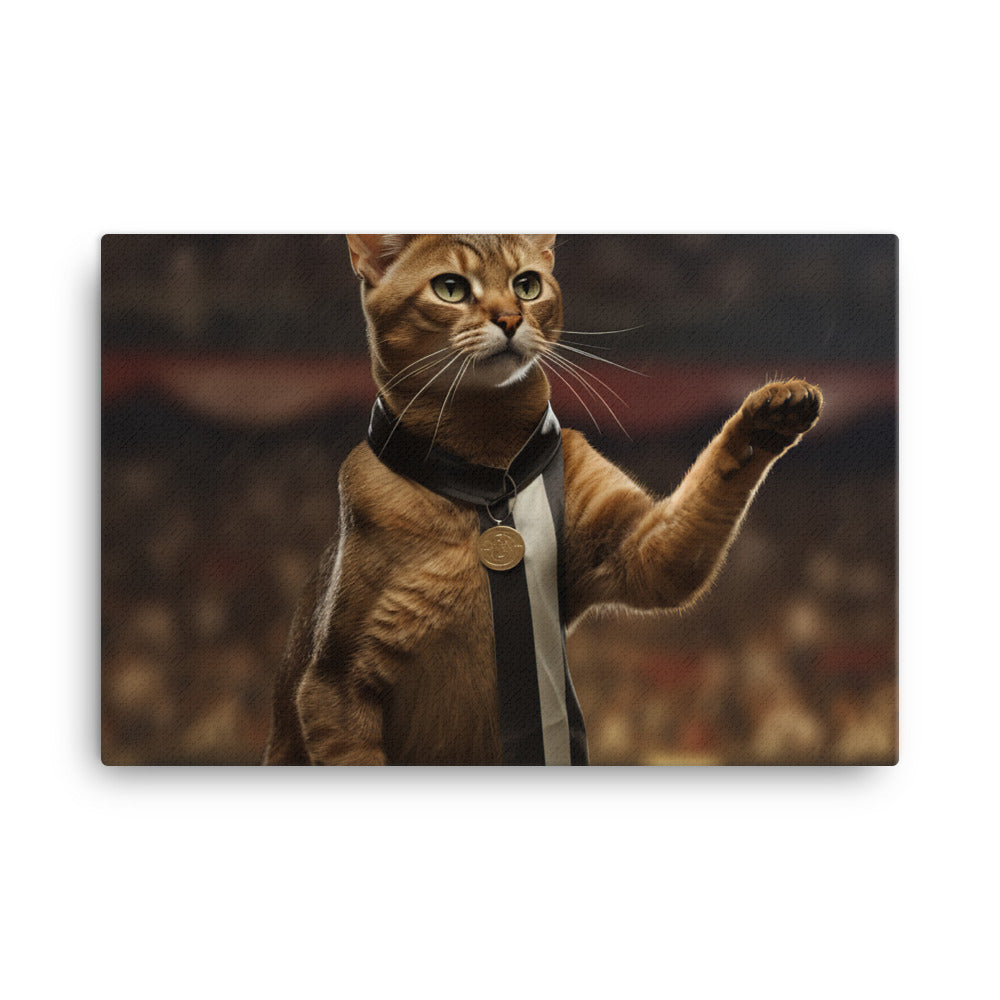 Abyssinian Referee Canvas - PosterfyAI.com