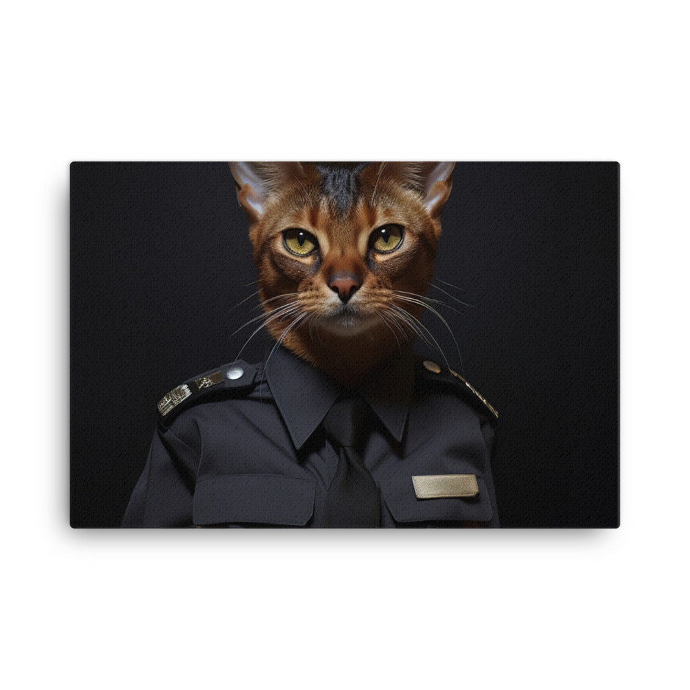 Abyssinian Security Officer Canvas - PosterfyAI.com