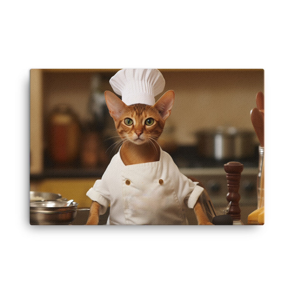 Abyssinian Chef Canvas - PosterfyAI.com