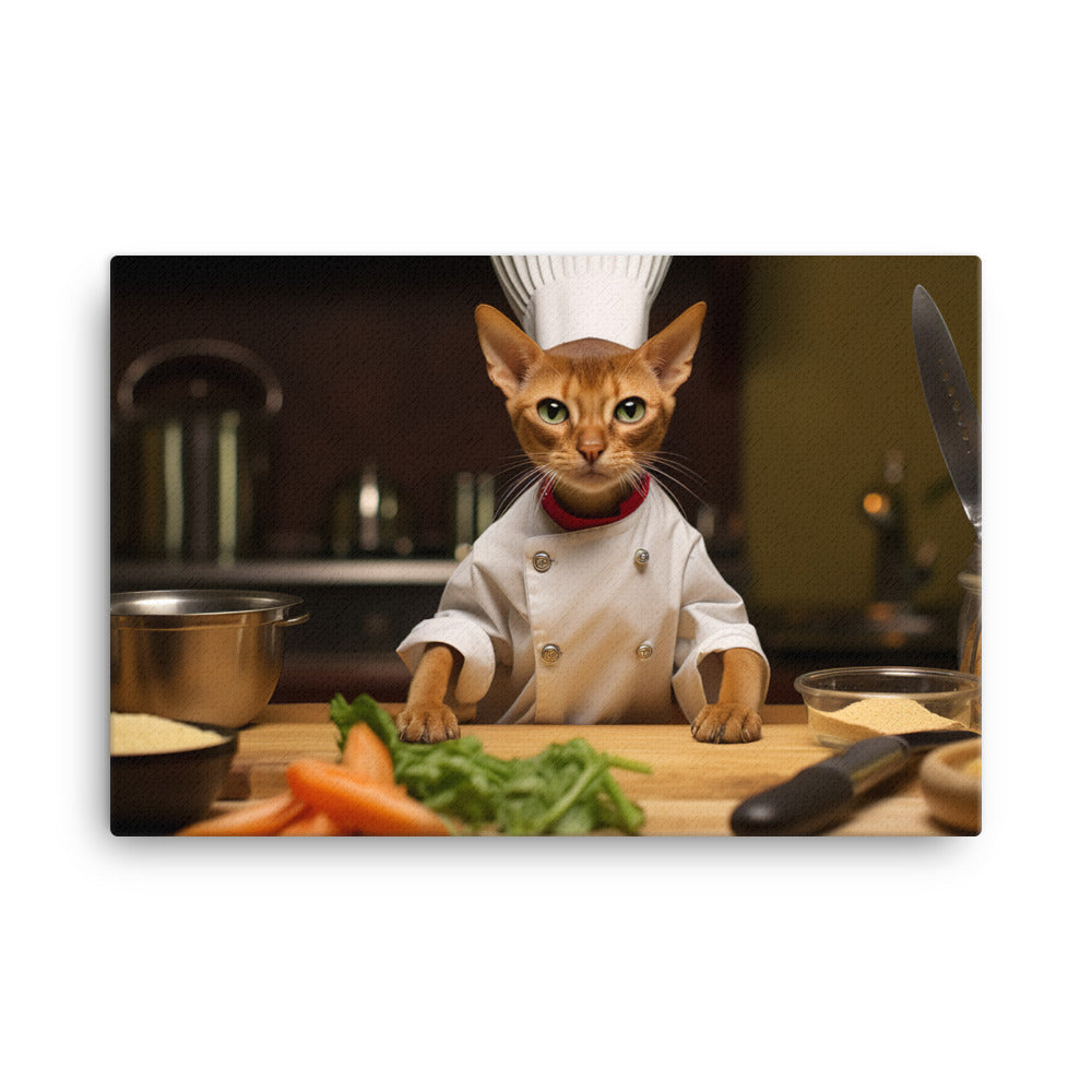 Abyssinian Chef Canvas - PosterfyAI.com