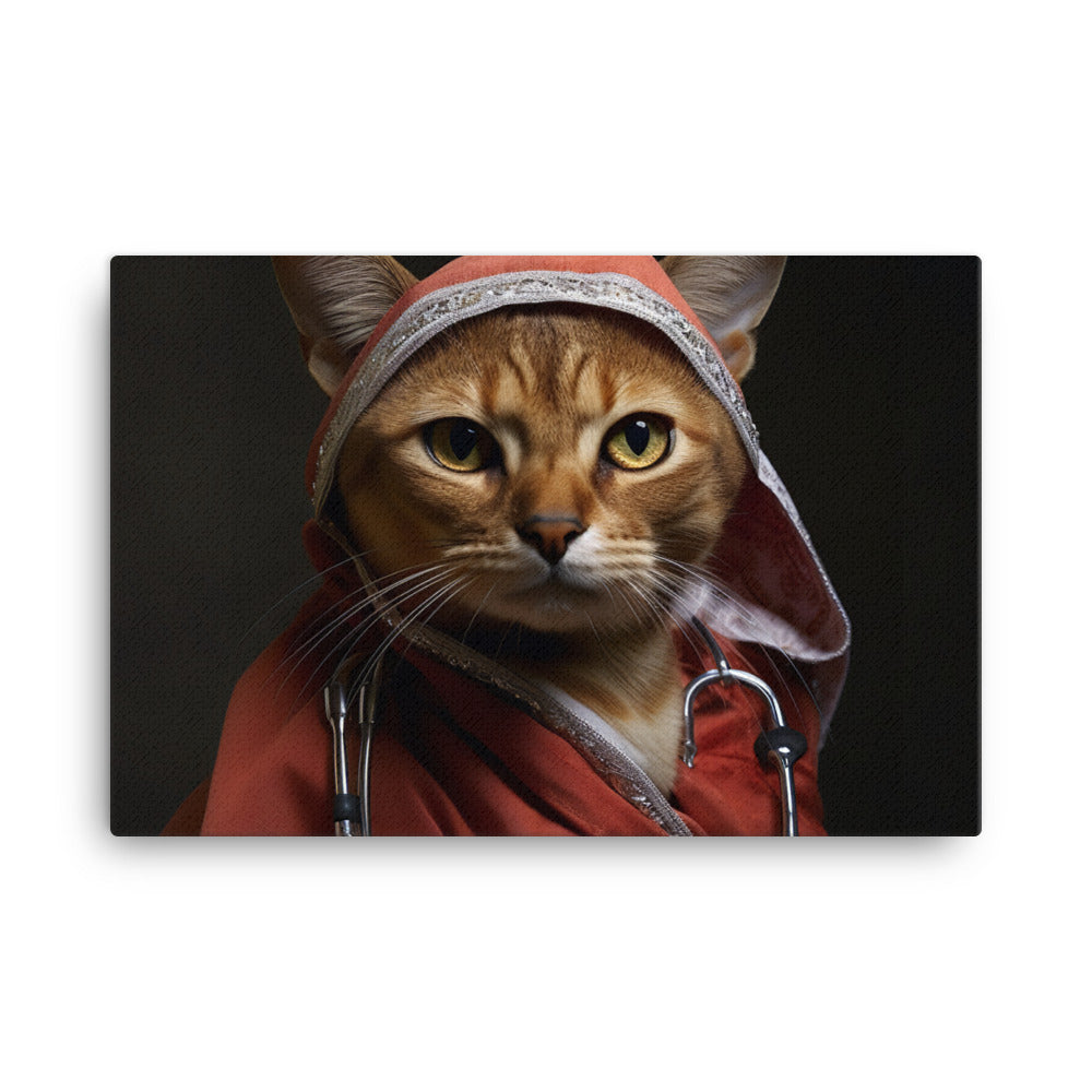 Abyssinian Nurse Canvas - PosterfyAI.com