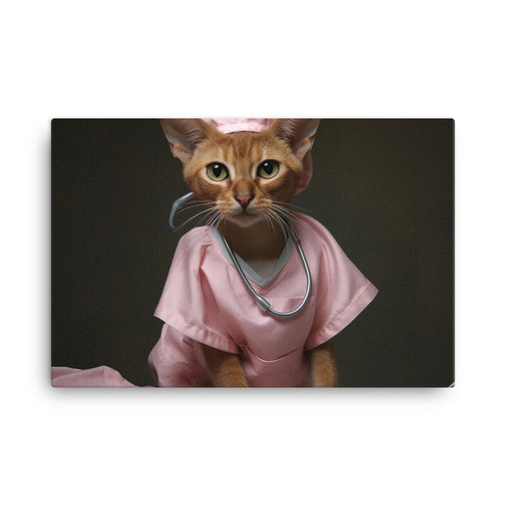 Abyssinian Nurse Canvas - PosterfyAI.com