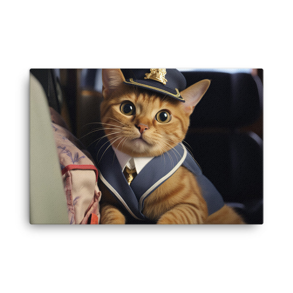 Abyssinian Mail Carrier Canvas - PosterfyAI.com