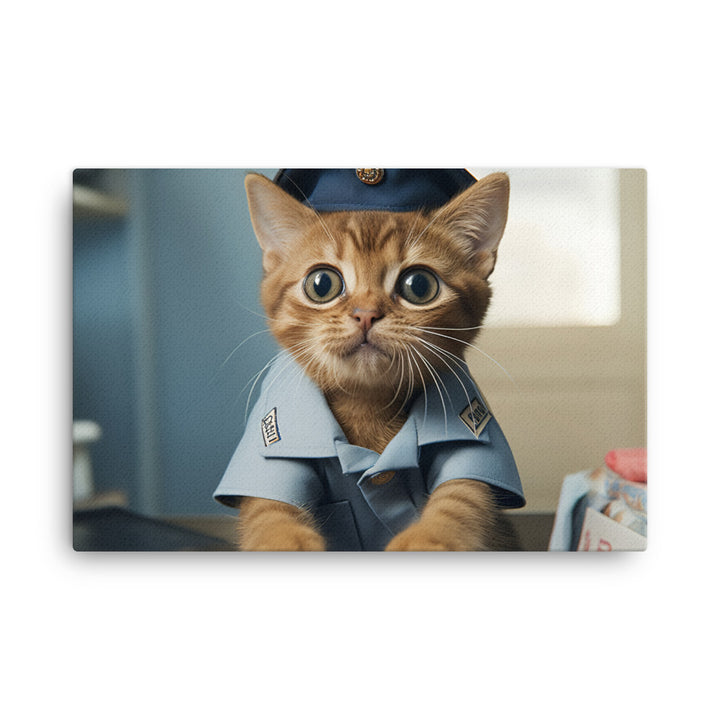 Abyssinian Mail Carrier Canvas - PosterfyAI.com