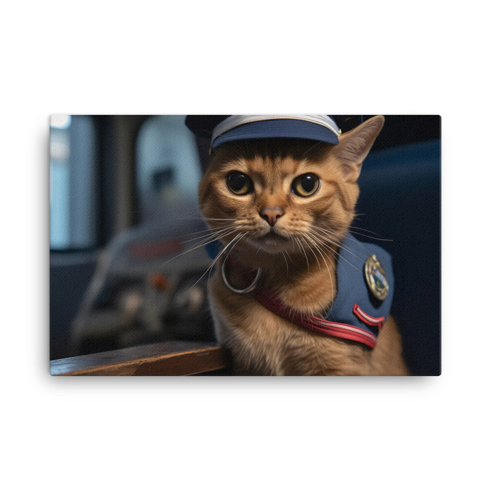 Abyssinian Mail Carrier Canvas - PosterfyAI.com