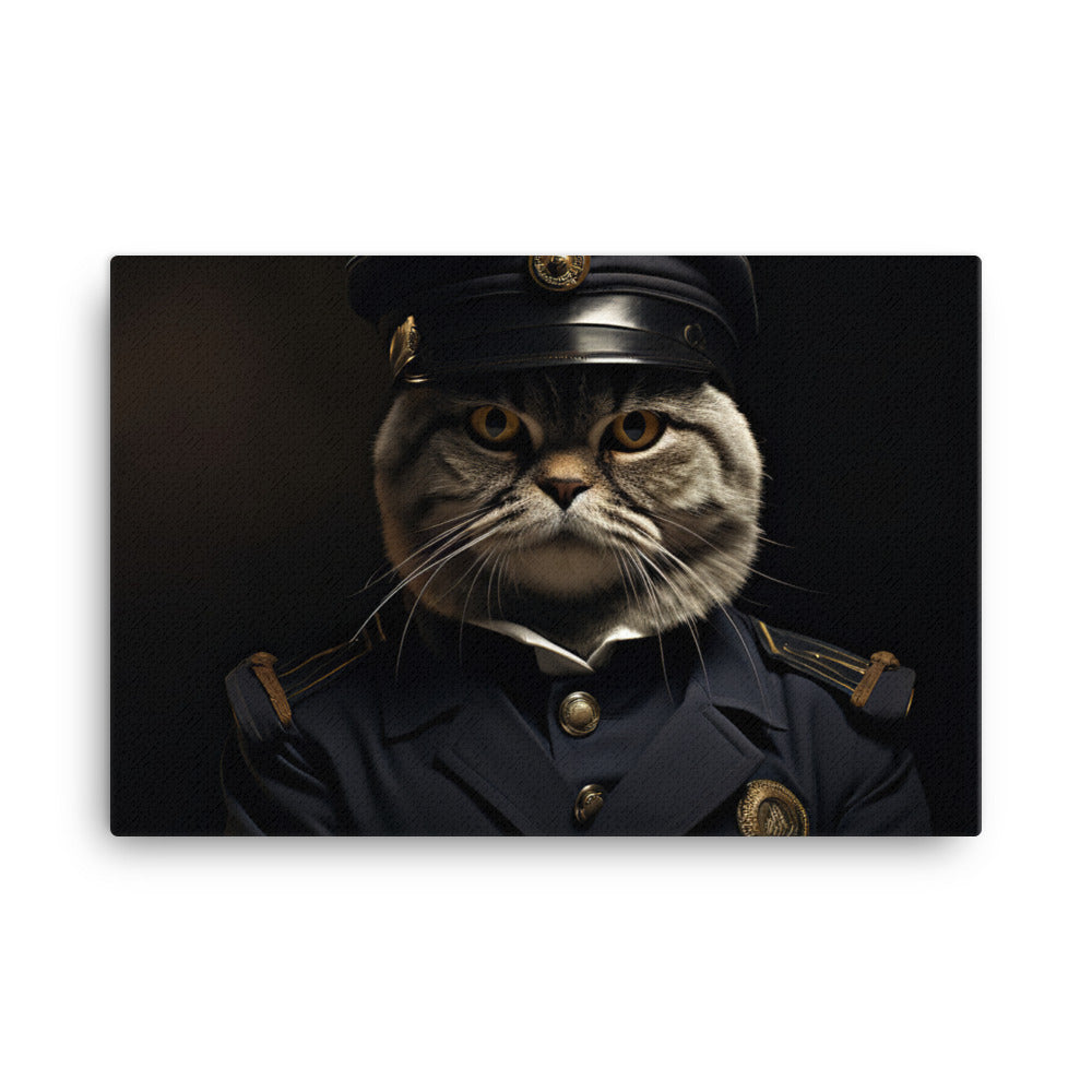 Scottish Fold Referee Canvas - PosterfyAI.com