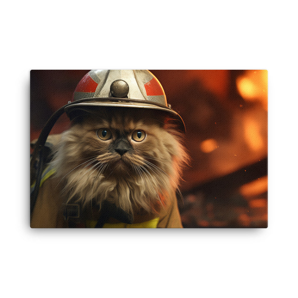 Himalayan Firefighter Canvas - PosterfyAI.com