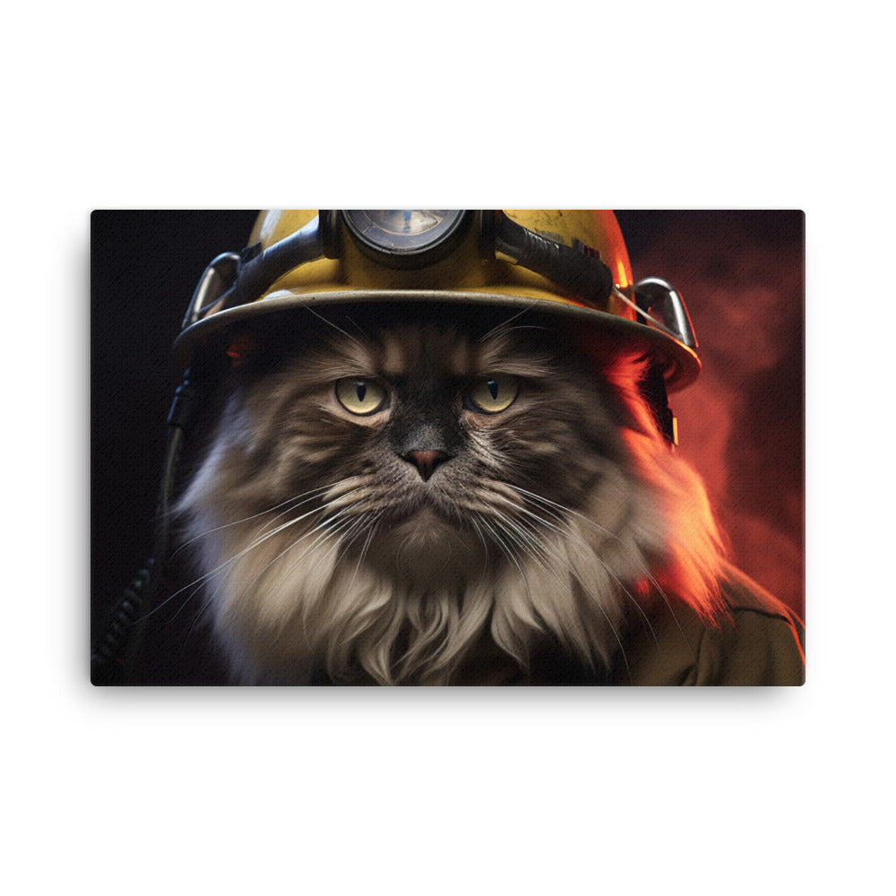 Himalayan Firefighter Canvas - PosterfyAI.com