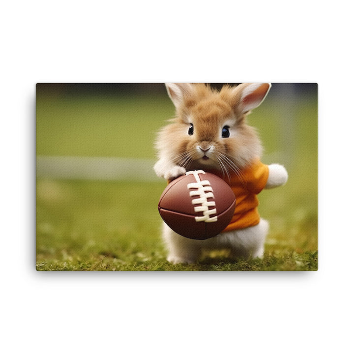 Lionhead Football Player Canvas - PosterfyAI.com