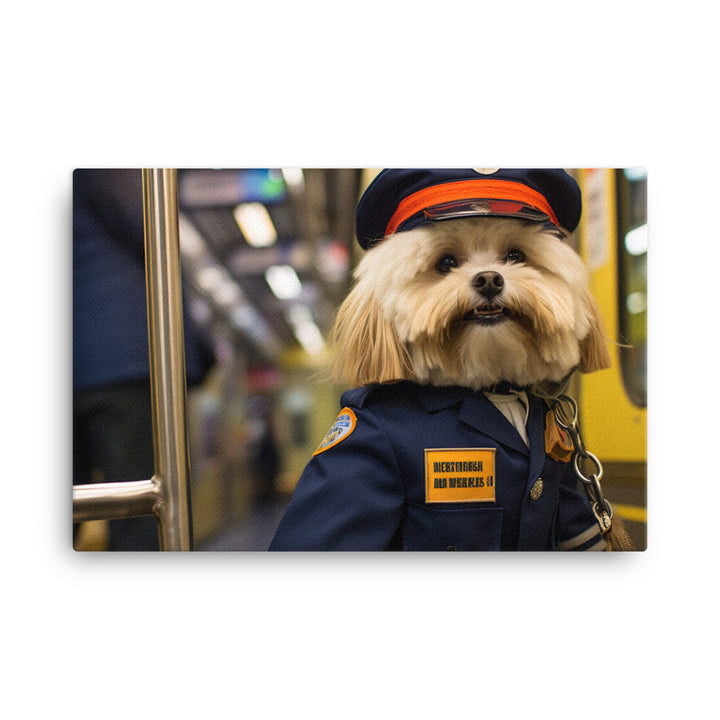 Lhasa Apso Transit Operator Canvas - PosterfyAI.com