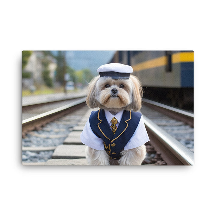 Lhasa Apso Transit Operator Canvas - PosterfyAI.com