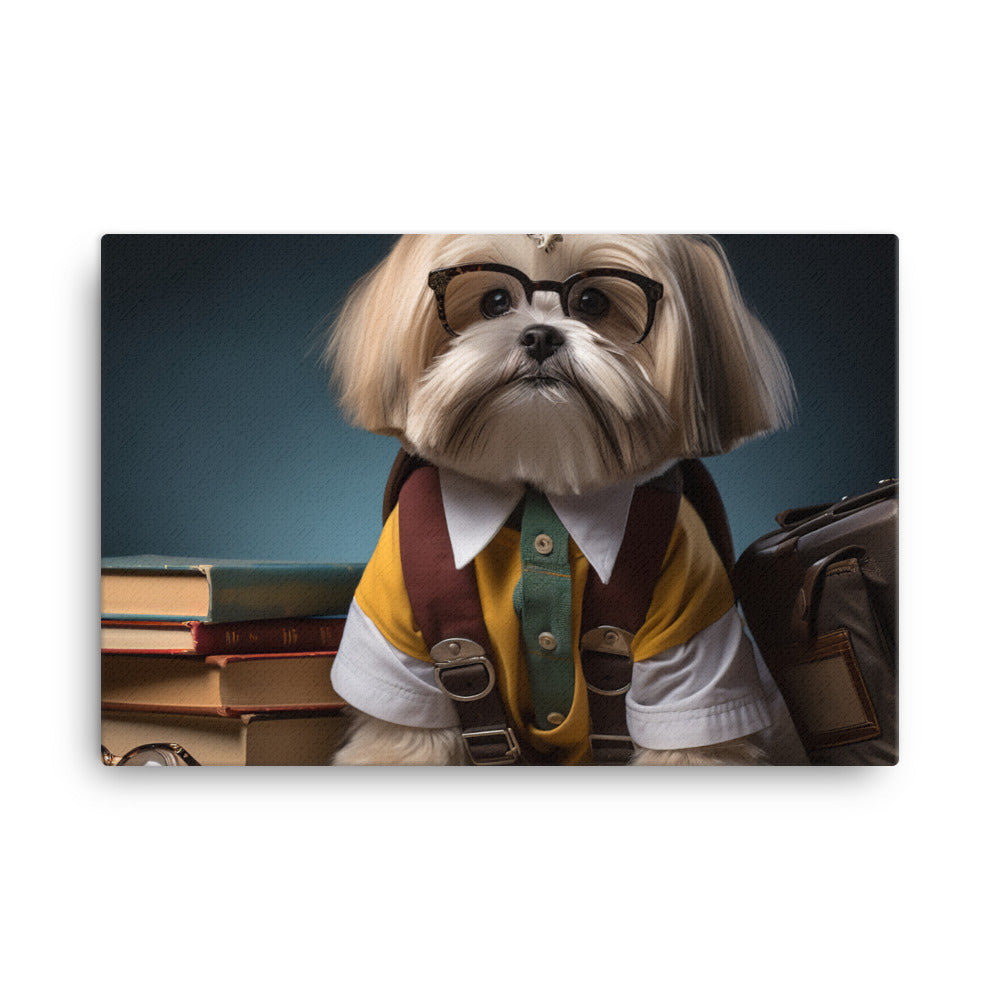 Lhasa Apso Student Canvas - PosterfyAI.com