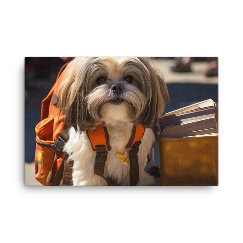 Lhasa Apso Student Canvas - PosterfyAI.com