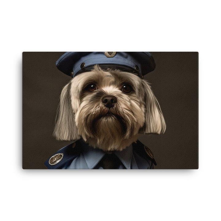 Lhasa Apso Prison Officer Canvas - PosterfyAI.com